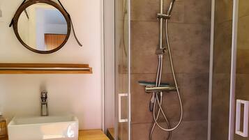 Shower, hair dryer