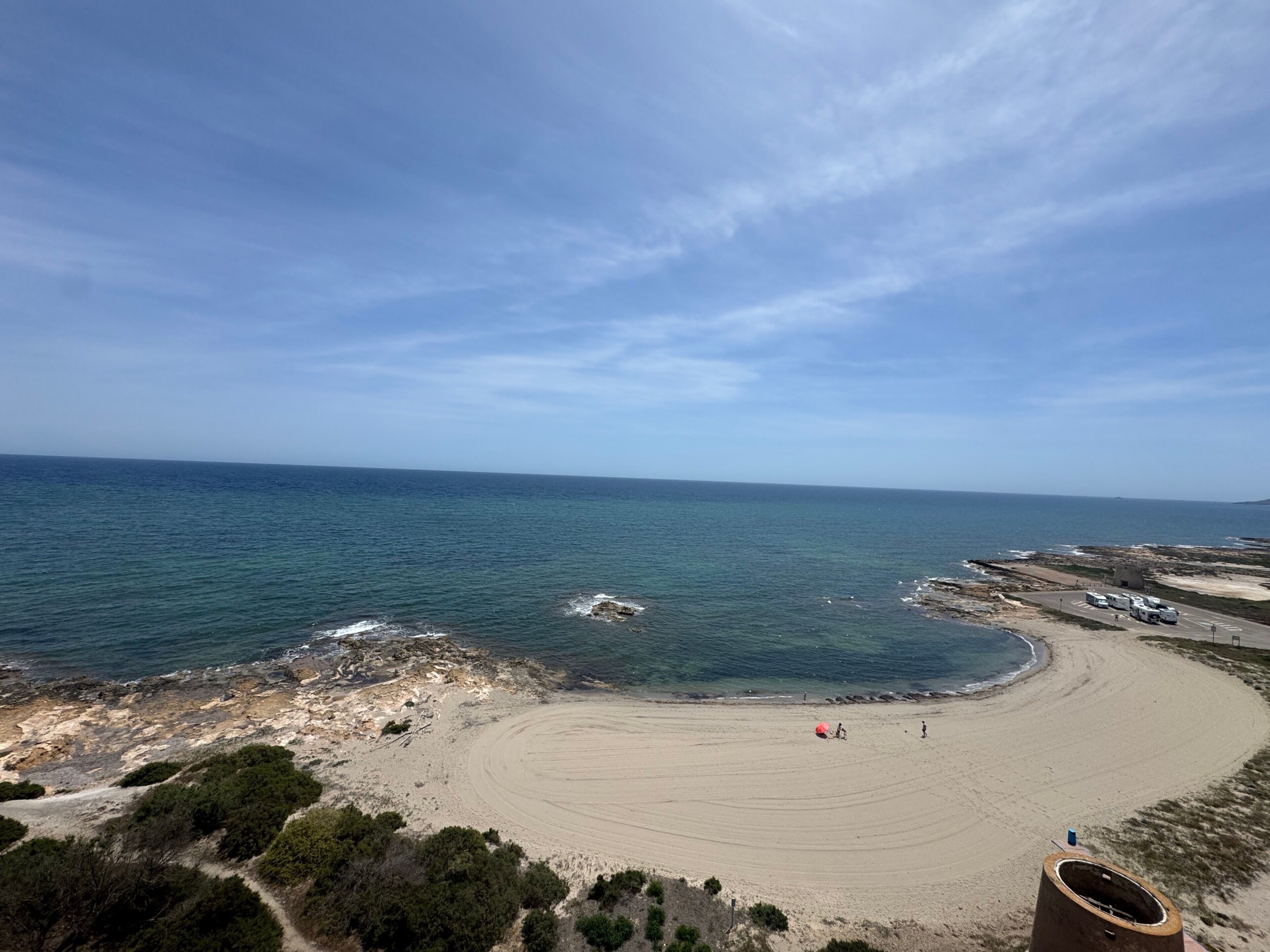 En la playa 