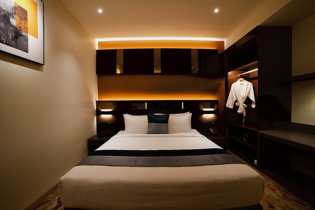In-room safe, desk, blackout curtains, soundproofing