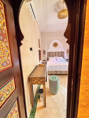 Double Room | In-room safe, desk, laptop workspace, free WiFi - Riad Hantata (Marrakech)