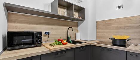 Appartement Familial, 2 chambres, balcon (L'Anemone near Campo Smith Lifts) | Cuisine privée