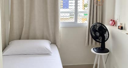 Flat 2 Quartos a 50m da Praia Perto da Feirinha