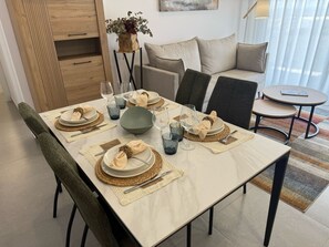 Dining - Apartment 'La Manga Sunset' with Shared Pool, Shared Garden and Wi-Fi (La Manga)