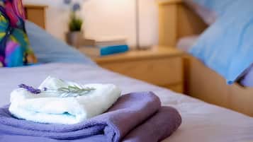 Iron/ironing board, WiFi, bed sheets