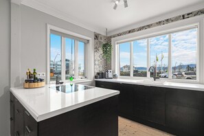 Private kitchen - TOWNHOUSE IN REYKJAVIK CENTRE WITH PRIVATE PARKING (Reykjavík)