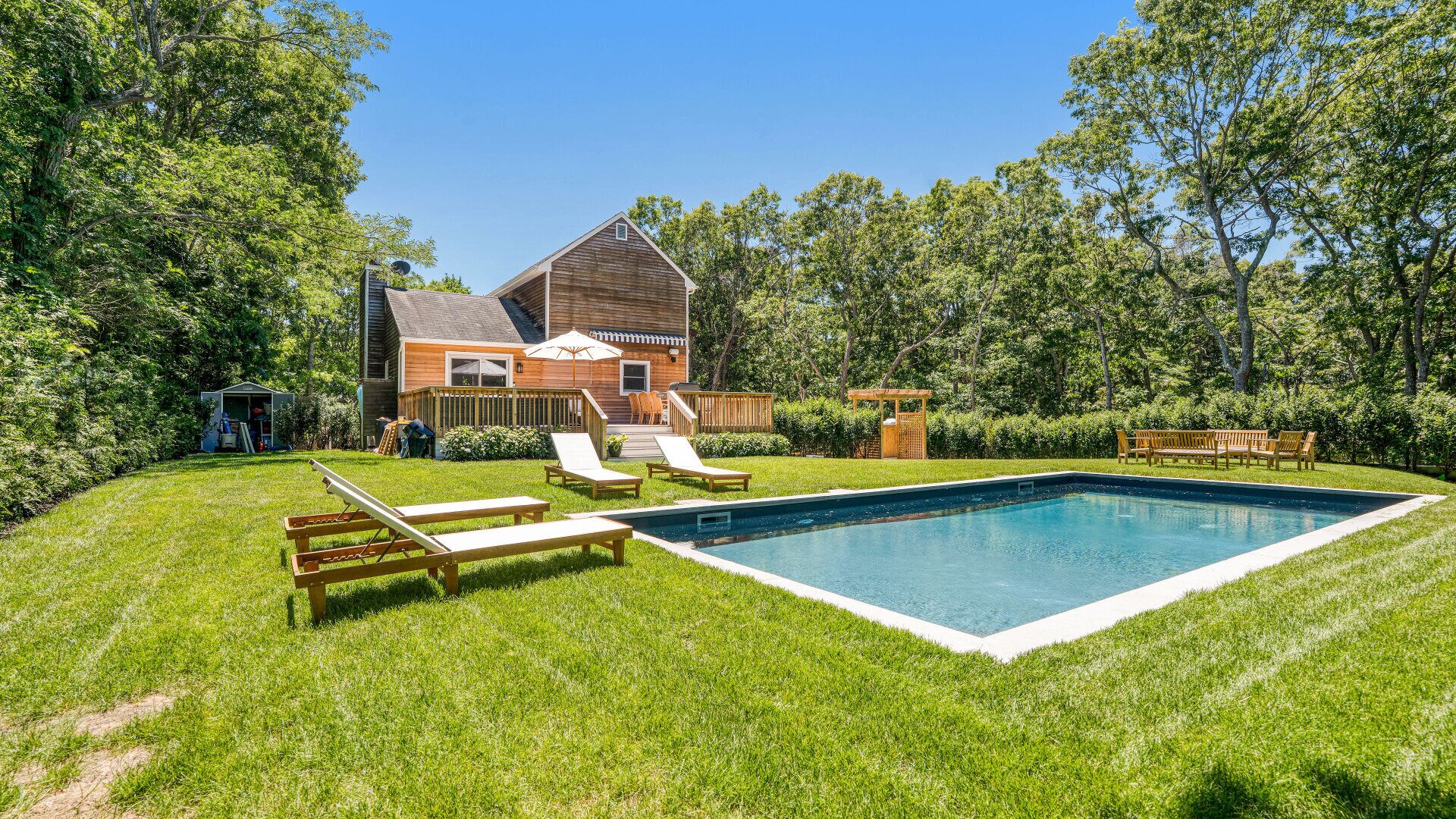 A heated pool