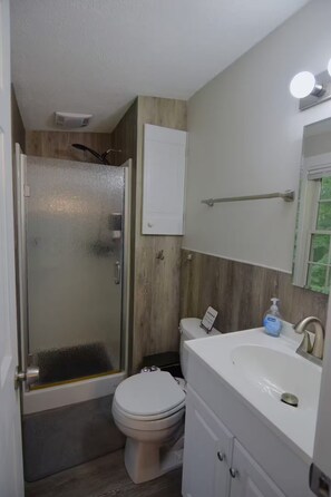 Bathroom - Backwoods Studio: 11.6ac Forest (Noblesville)