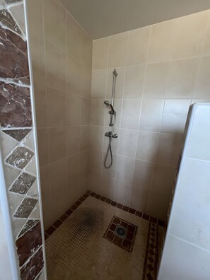 Regadera y secadora de cabello 