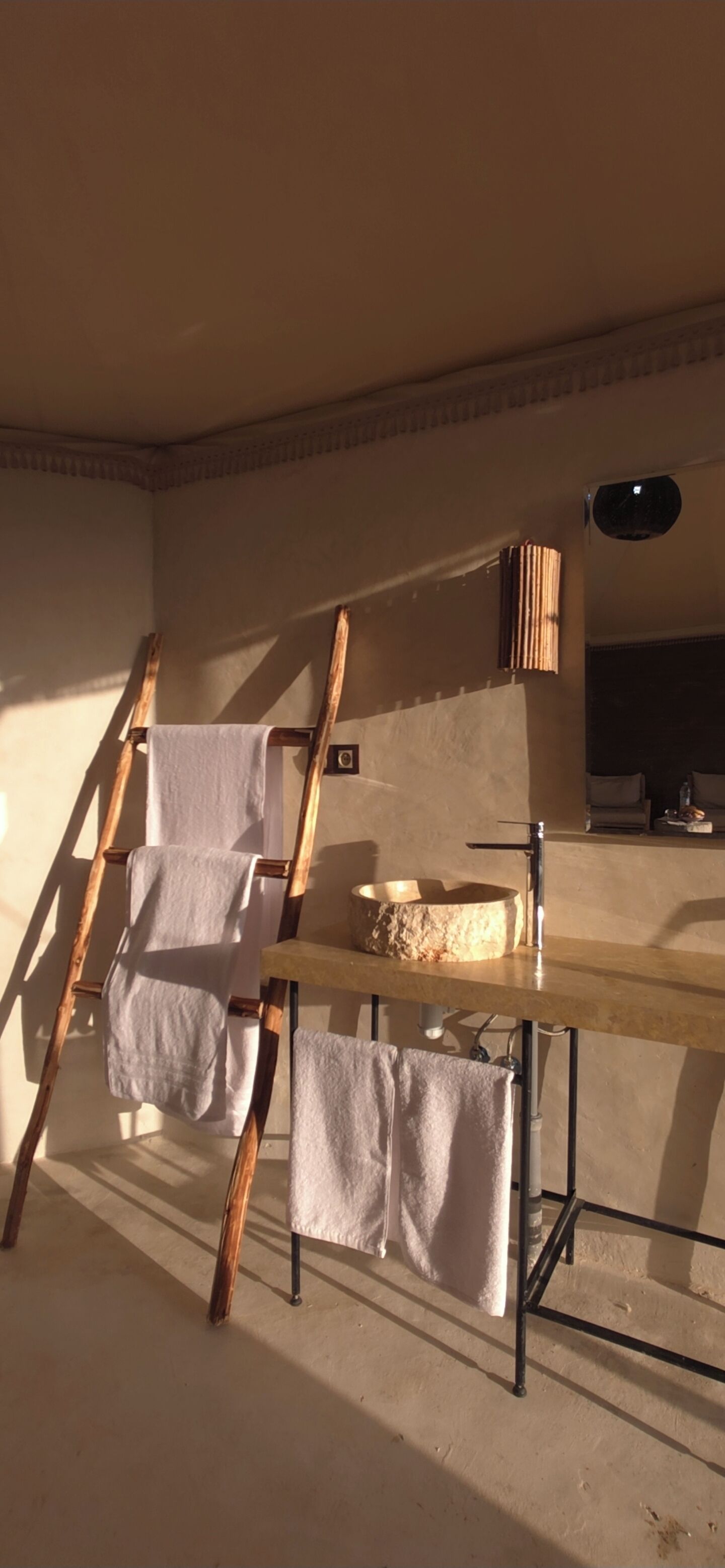 Habitació doble o amb dos llits individuals Deluxe, vistes al desert | Bany