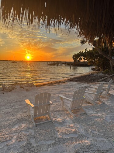 Stunning Lemon Bay Water & Sunset Facing Home!  Water view from every window!