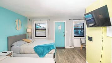 In-room safe, iron/ironing board, WiFi, bed sheets