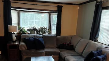 Smart-TV, Kamin, Bücher