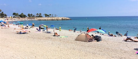 On the beach