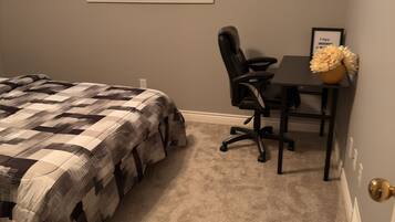 Desk, iron/ironing board, free WiFi, bed sheets