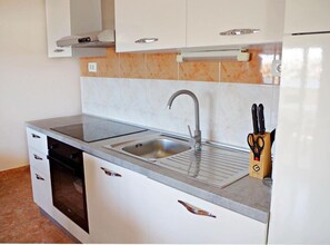 Wasserkocher mit Kaffee-/Teezubehör, Kühlschrank, Mikrowelle, Ofen