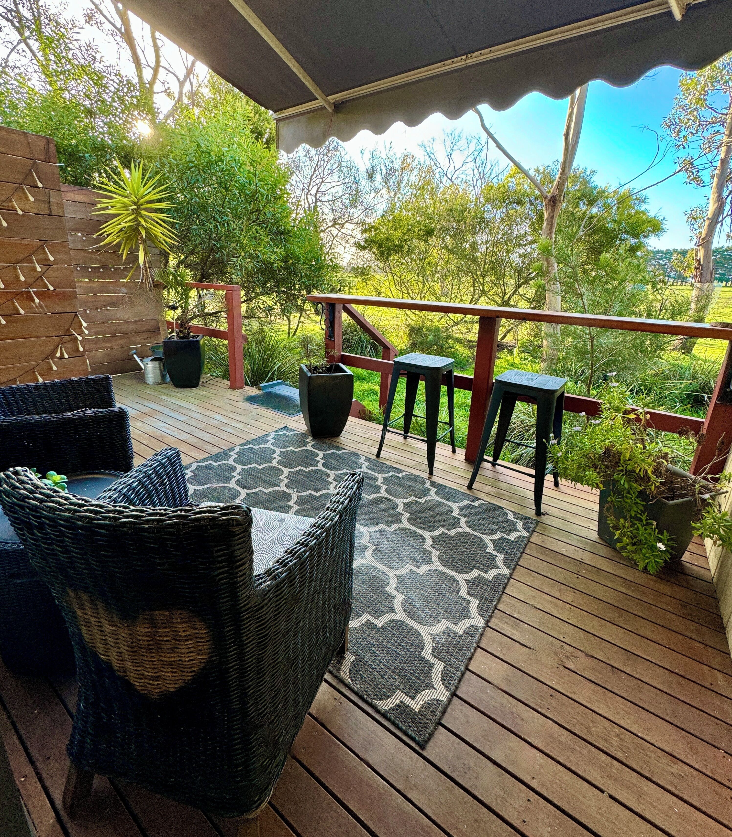 Estúdio superluxo, banheira de imersão, vista para o jardim | Terraço/pátio