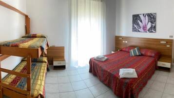 Comfort Quadruple Room, Patio, Sea View | Desk, blackout drapes, iron/ironing board, free WiFi