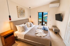 3 bedrooms, iron/ironing board, WiFi, bed sheets - Villa Apanemia - Three Bedroom Villa, Sleeps 6 (Kassiopi)