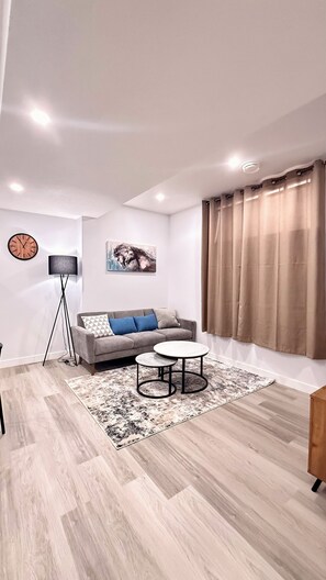 Living area - Stylish Private Suite | Free Parking + Wi-Fi (Calgary)