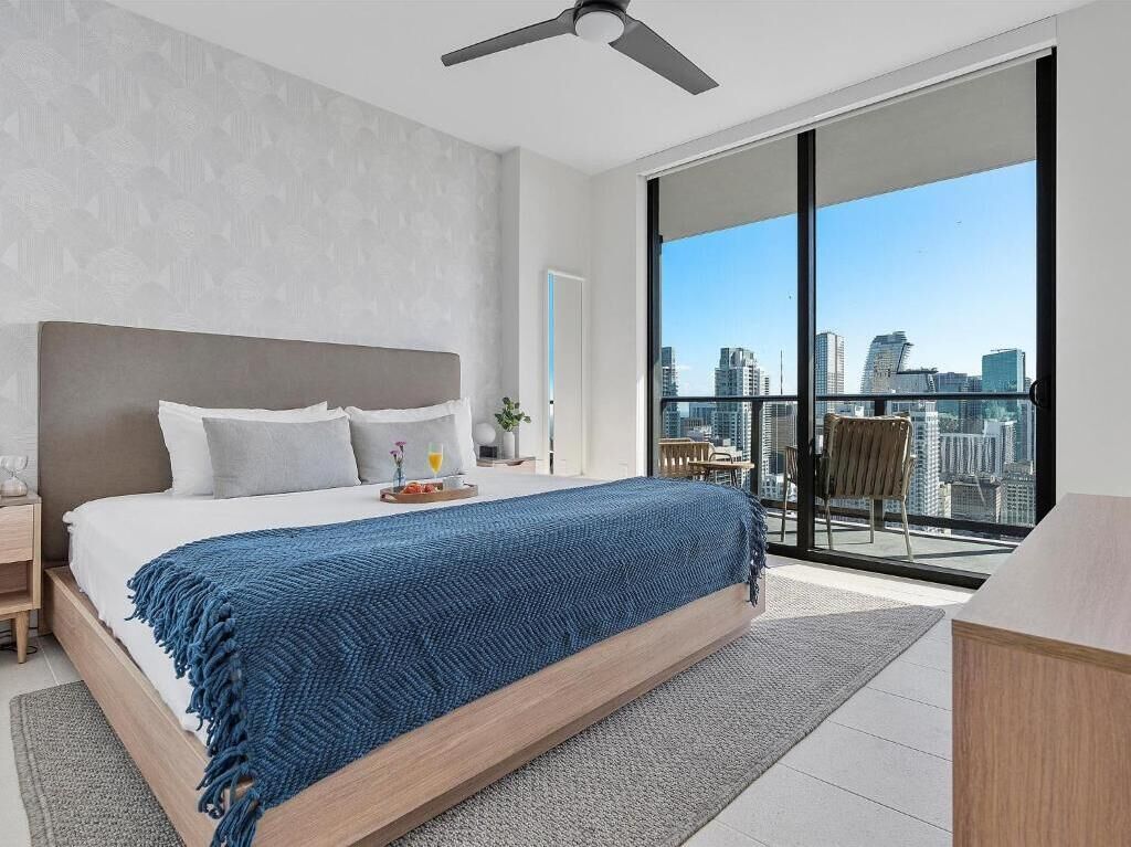 Apartemen Premium, balkon, pemandangan kota | Wi-Fi gratis