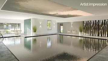 Indoor pool, a heated pool