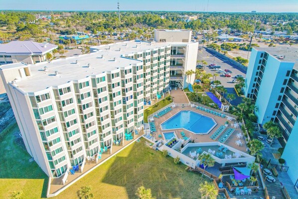 Exterior - Beachside Studio: Updated, Ground Floor near Tootsie's wPool, Patio, Free Chairs (Panama City Beach)