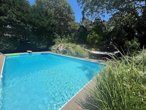 Piscina externa, piscina aquecida