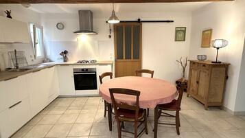 Microwave, stovetop, dishwasher