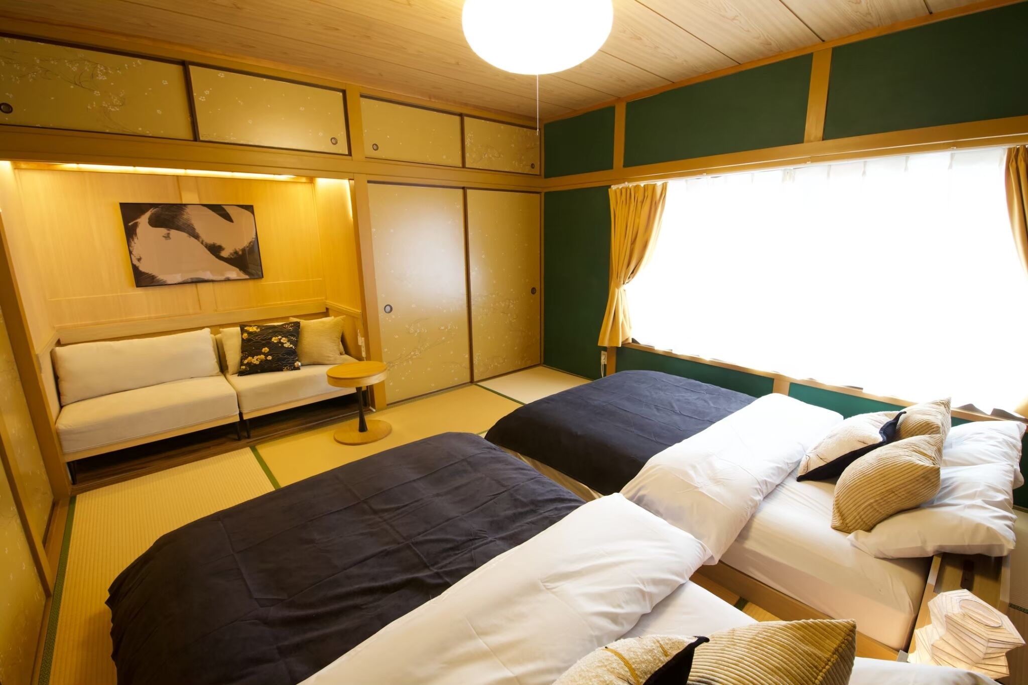 Blackout curtains, iron/ironing board, free WiFi