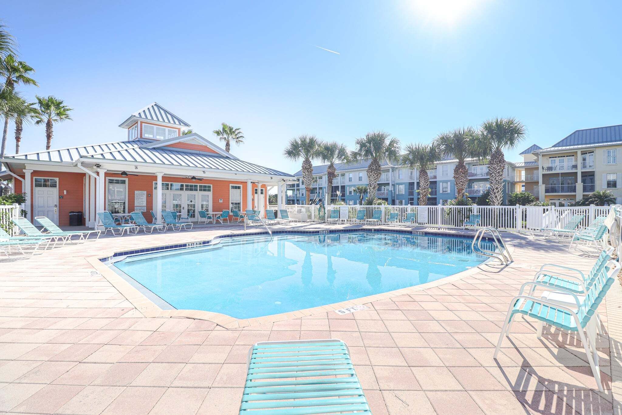 A heated pool