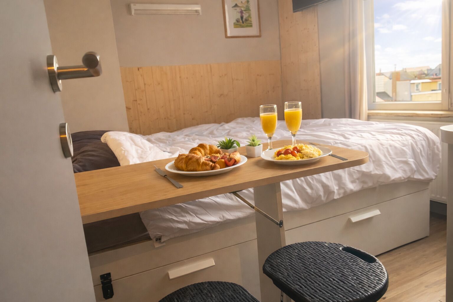 1 chambre, fer et planche à repasser, Wi-Fi, draps fournis