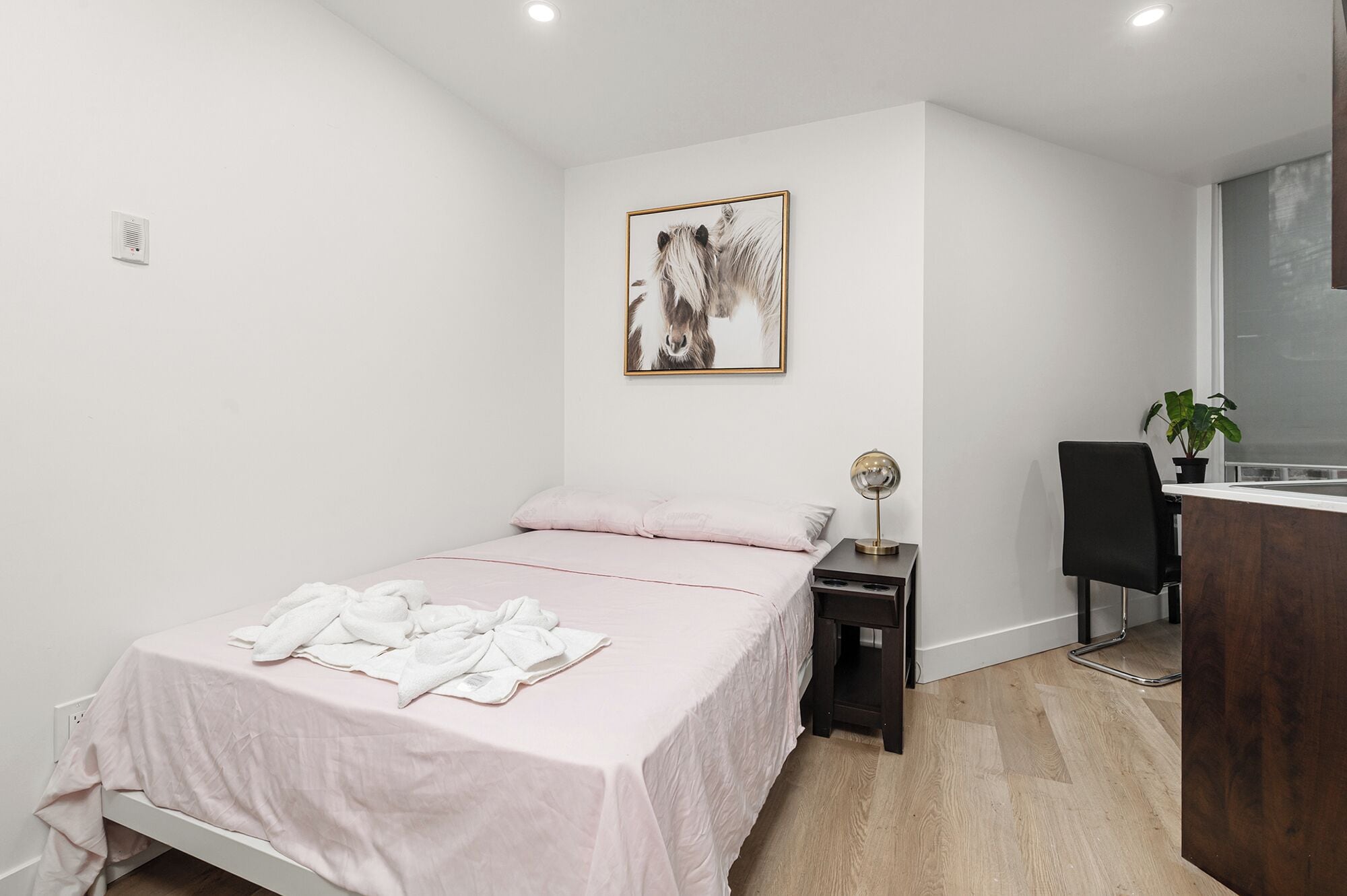 Desk, iron/ironing board (on request), WiFi (free), bed sheets