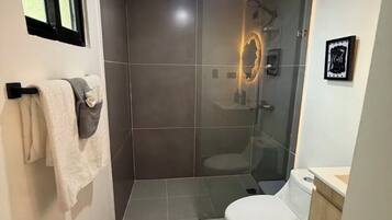 Towels, soap, toilet paper