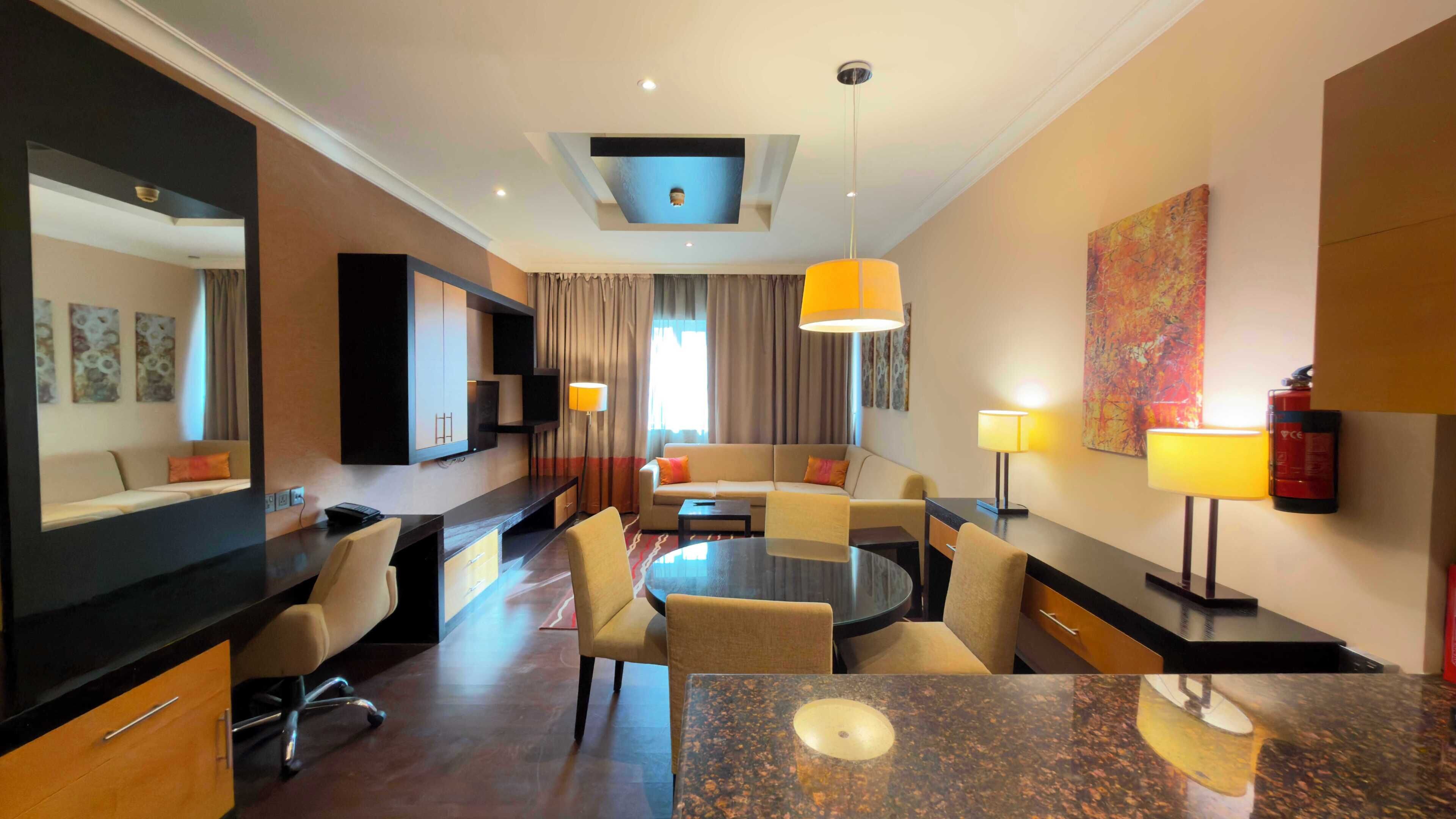 Standard Apartment, 1 Bedroom | Minibar, desk, iron/ironing board, free WiFi