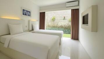 Superior Twin Room | Peti besi dalam bilik, kalis bunyi, seterika/papan seterika
