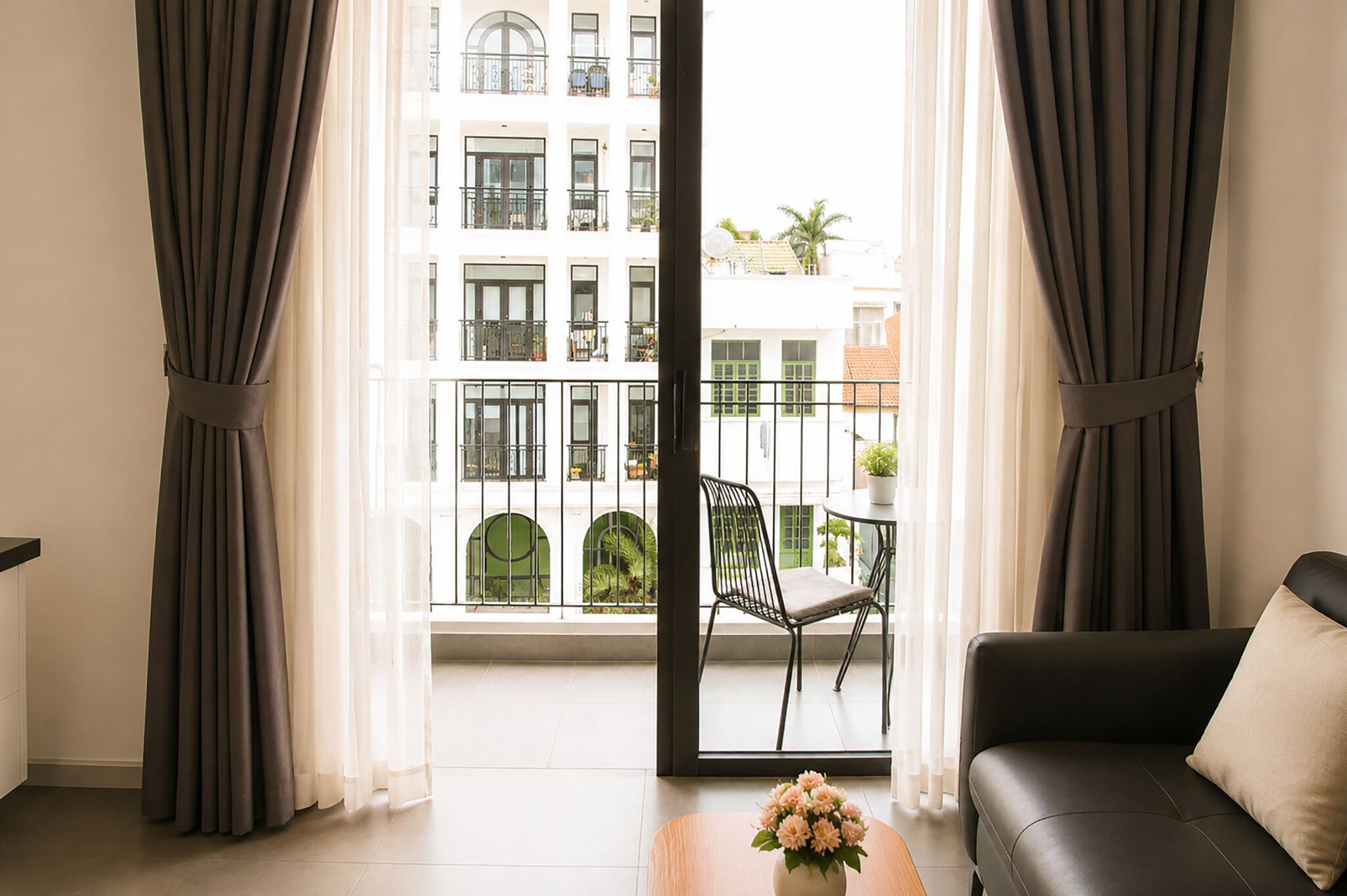 Deluxe Apartment, 2 Bedrooms, City View | Balcony view