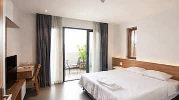 Luxury-Apartment, 1 Schlafzimmer, Stadtblick | Blick vom Balkon