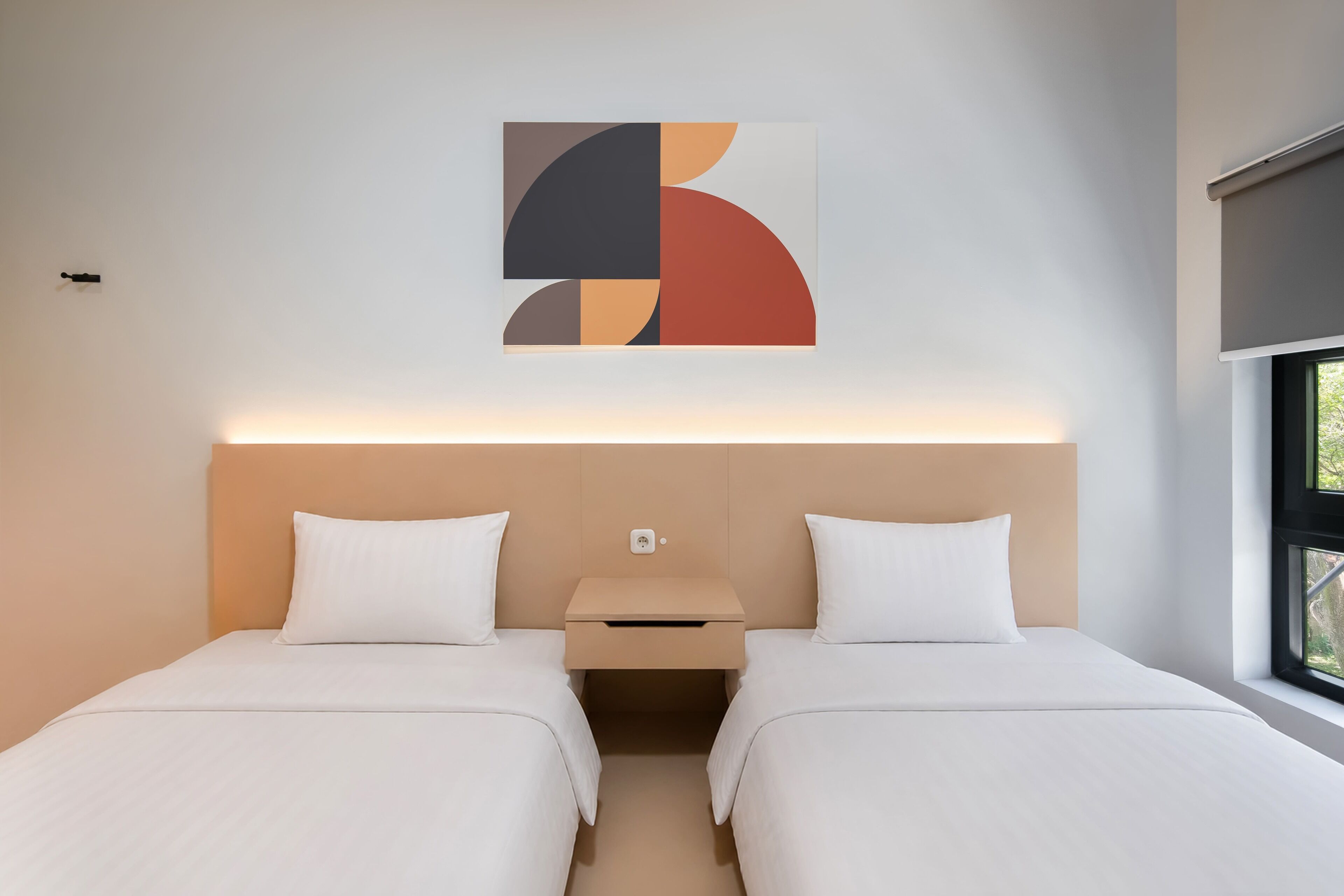 Chambre Supérieure, 2 lits une place | Wi-Fi gratuit, draps fournis