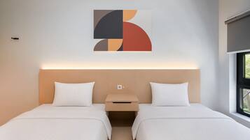 Chambre Supérieure, 2 lits une place | Wi-Fi gratuit, draps fournis