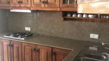 Classic Apartment, City View | Private kitchen | Fridge, stovetop, cookware/dishes/utensils
