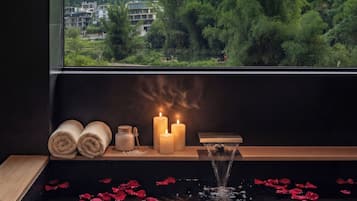 Superior Twin Room, River View | Bathroom | Separate bathtub and shower, free toiletries, hair dryer, bathrobes