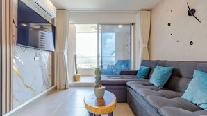 Apartment, 1 Bedroom, Accessible, Private Pool | Living room - Modern Loft Beachfront,airport,wife Santa Marta (Santa Marta)