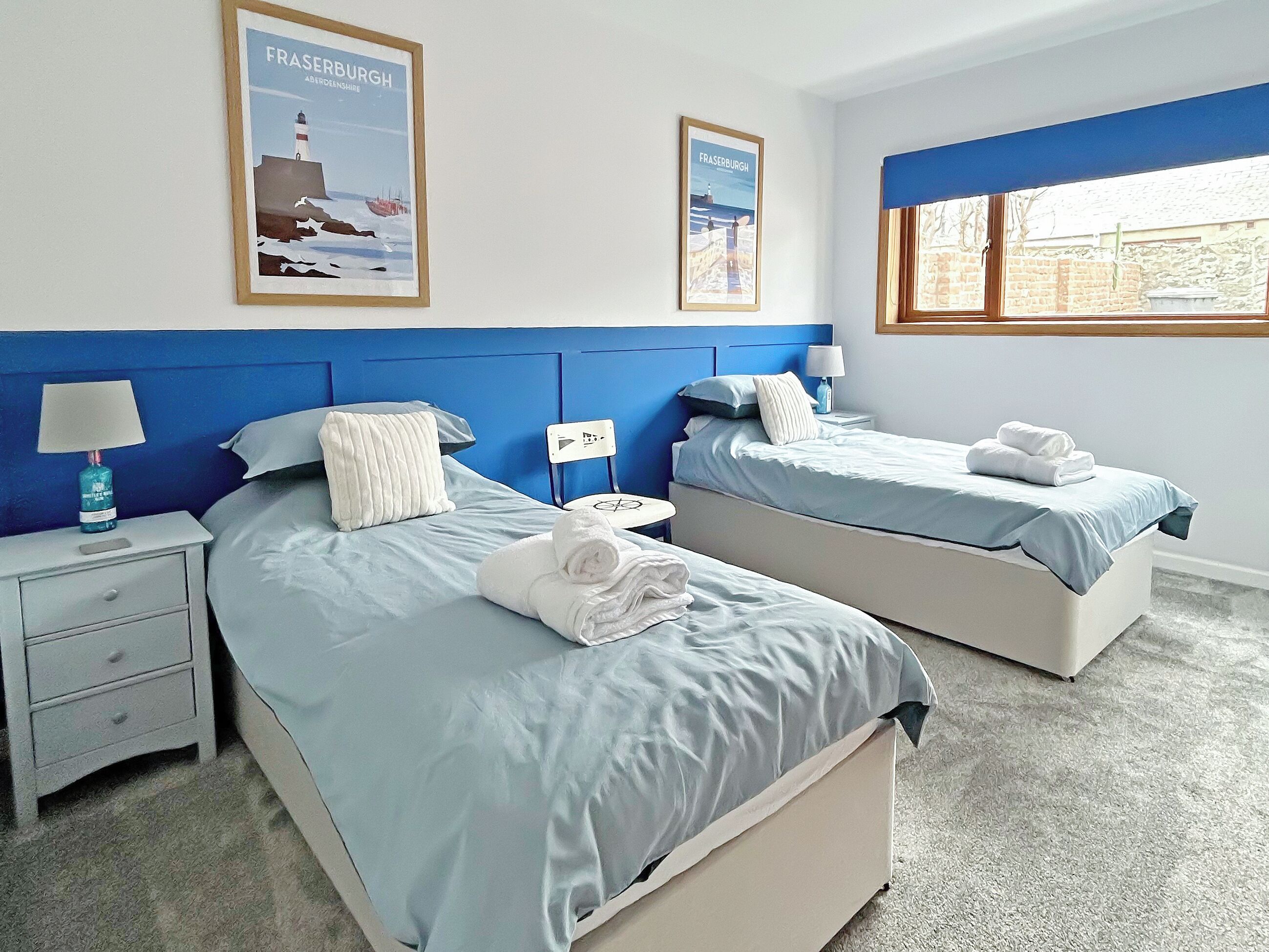 Bedroom 2 - two single beds | Broadsea Cottage, Fraserburgh