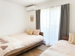 Internet, bed sheets - （PZ今里）2 Min Walk to Station | Japanese Rattan Designer Home | Sleeps 9 | Osaka (Osaka)