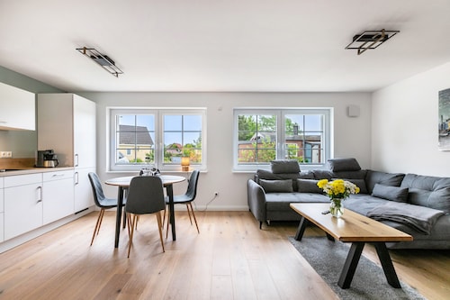 Ferienhaus 'Lütte Auszeit' mit Sauna und Garten
