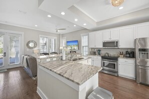 Fridge, microwave, oven, stovetop - Steps to Private Beach Access | Pool + Bikes • Seacrest 30A (Inlet Beach)