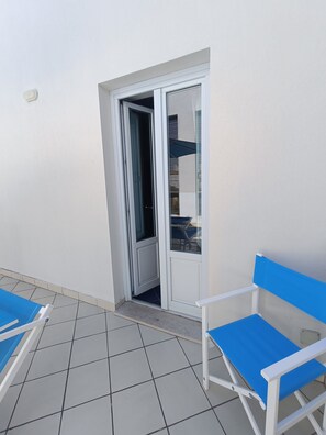 Standard Double Room, Balcony, Partial Ocean View | Terrace/patio