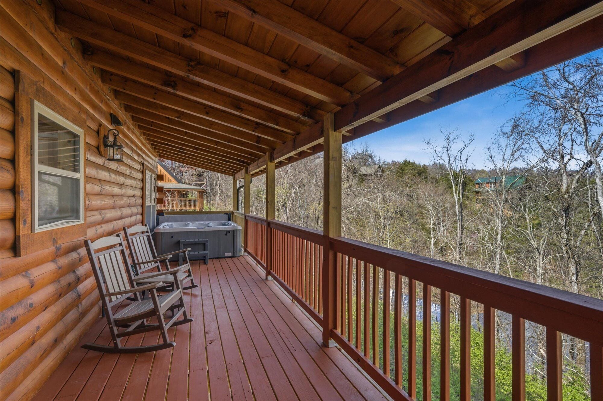 Chalet rustique, Plusieurs lits, vue sur la montagne (Morning Glory) | Vue de la chambre