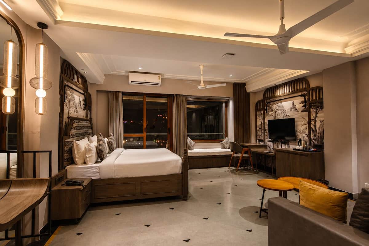 Premium Suite with Balcony | Premium bedding, memory foam beds, desk, free WiFi