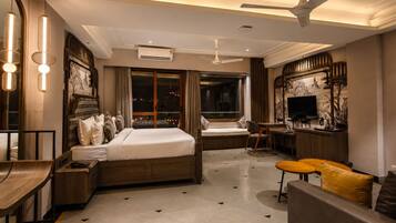 Premium bedding, memory-foam beds, desk, free WiFi